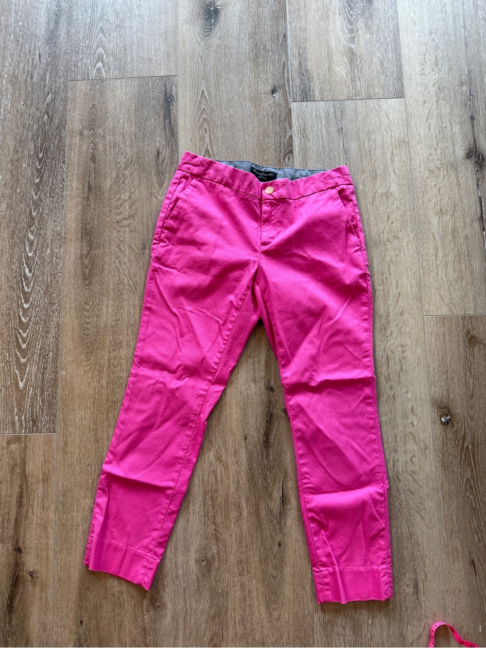 Banana Republic Hot Pink Cropped Chino Pants